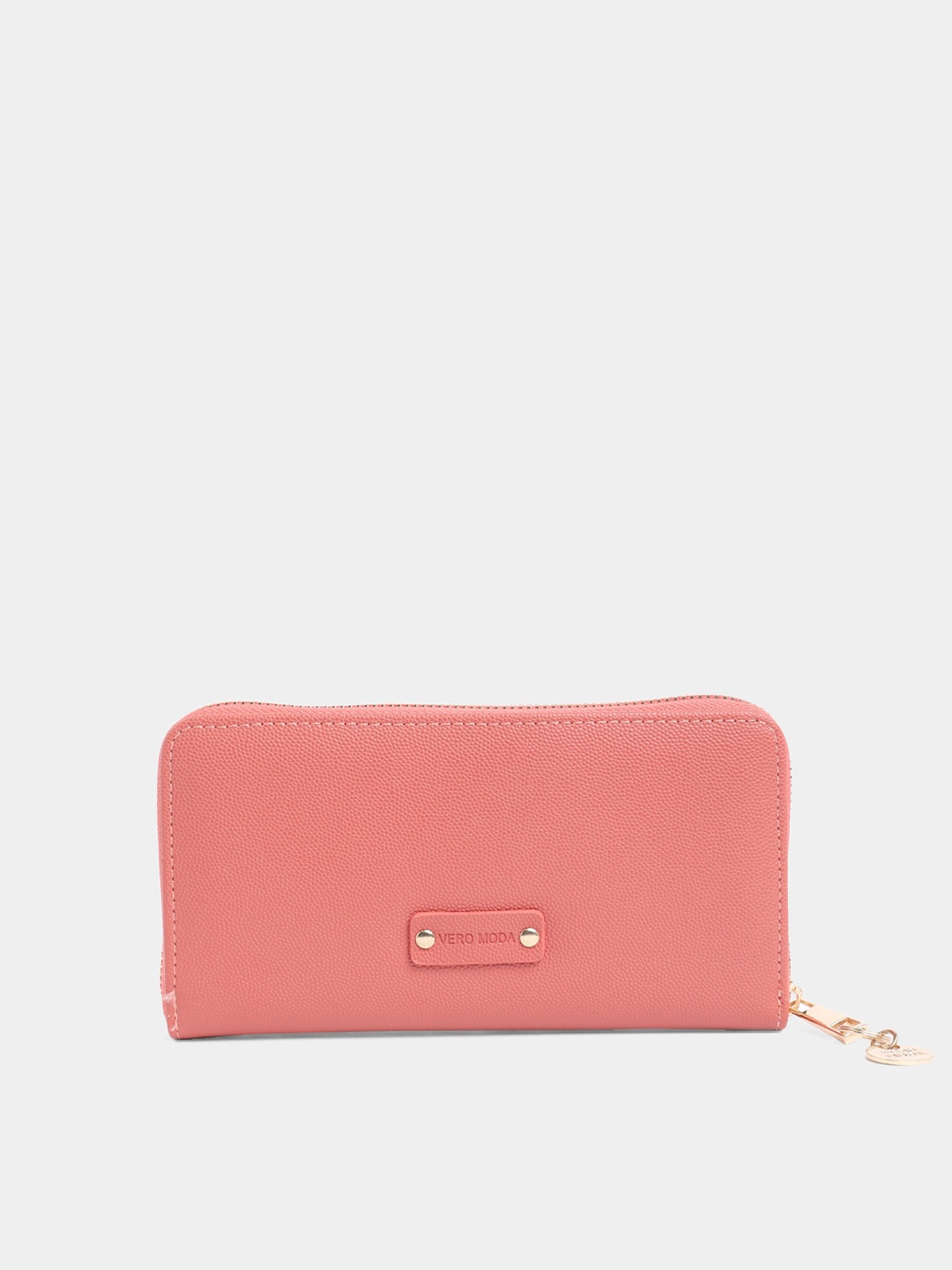 

Vero Moda Women Pink PU Zip Around Wallet