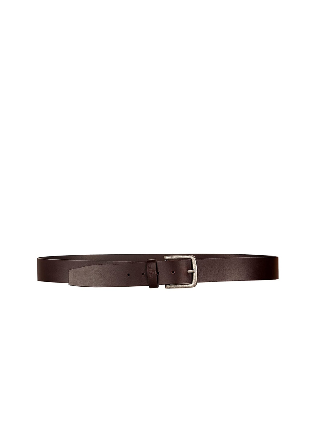 

THE CLOWNFISH Men Brown Leather Belt