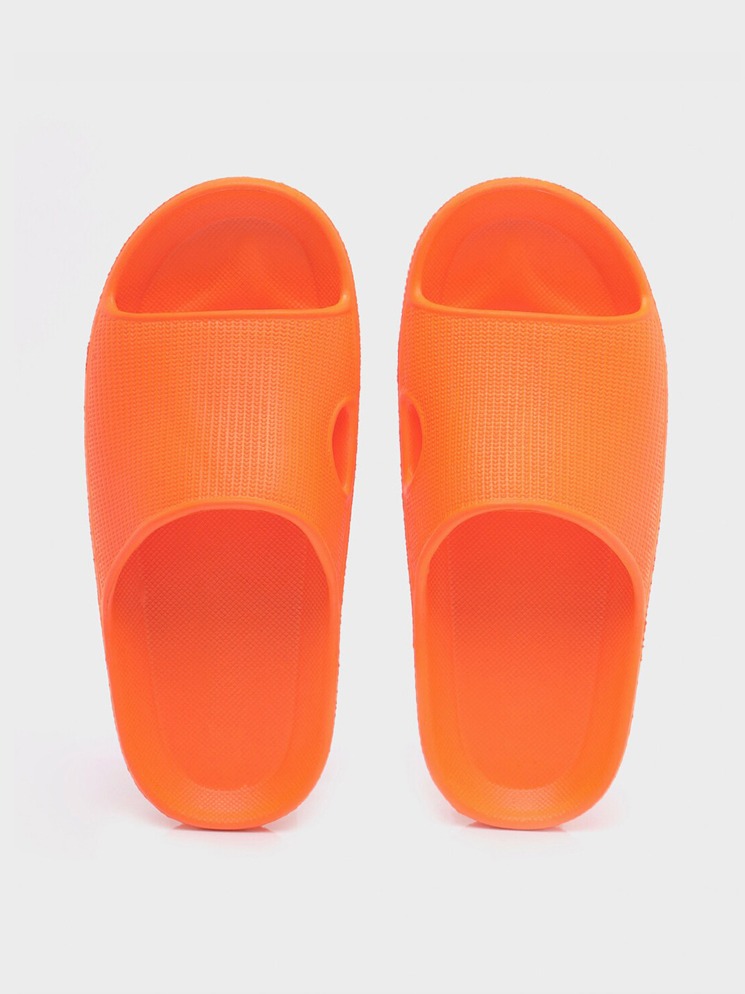 

Bewakoof Men Orange Rubber Sliders