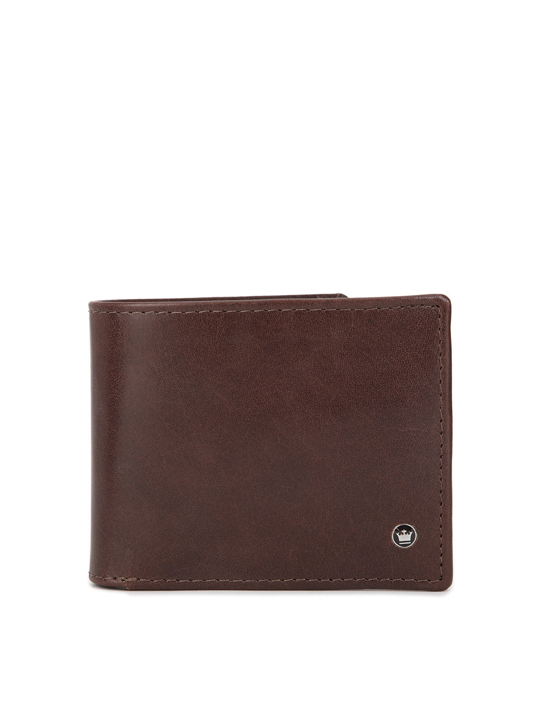 

Louis Philippe Men Brown Solid Leather Two Fold Wallet