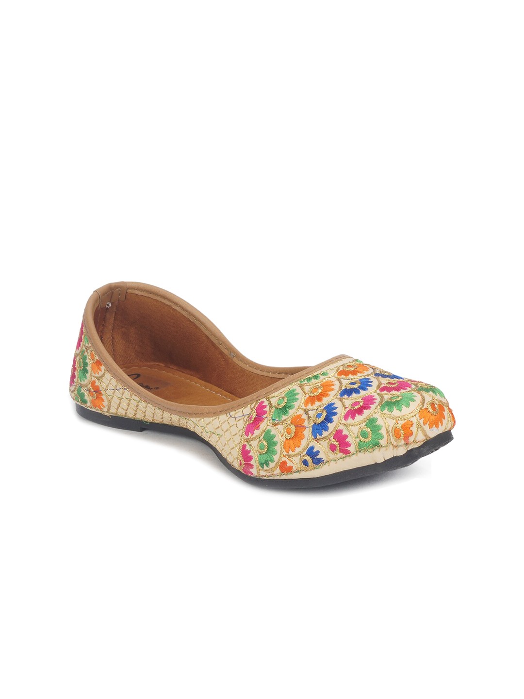 

The Desi Dulhan Women Multicoloured Ethnic Mojaris Flats, Multi