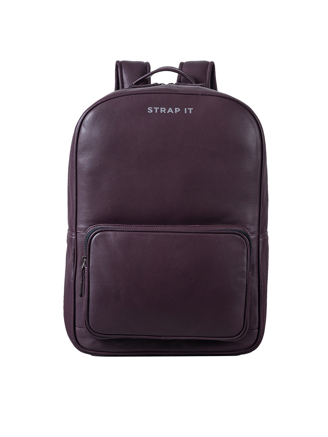 

STRAP IT Unisex Burgundy Solid Backpack with Shoe Pocket