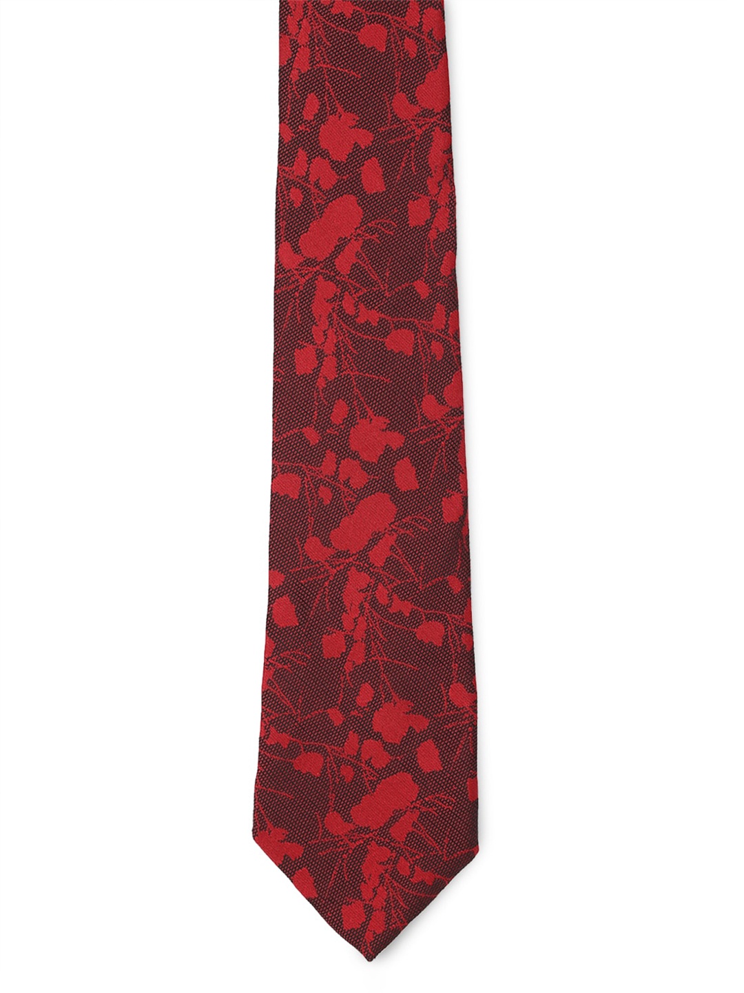 

Peter England Men Red & Maroon Printed Broad Tie