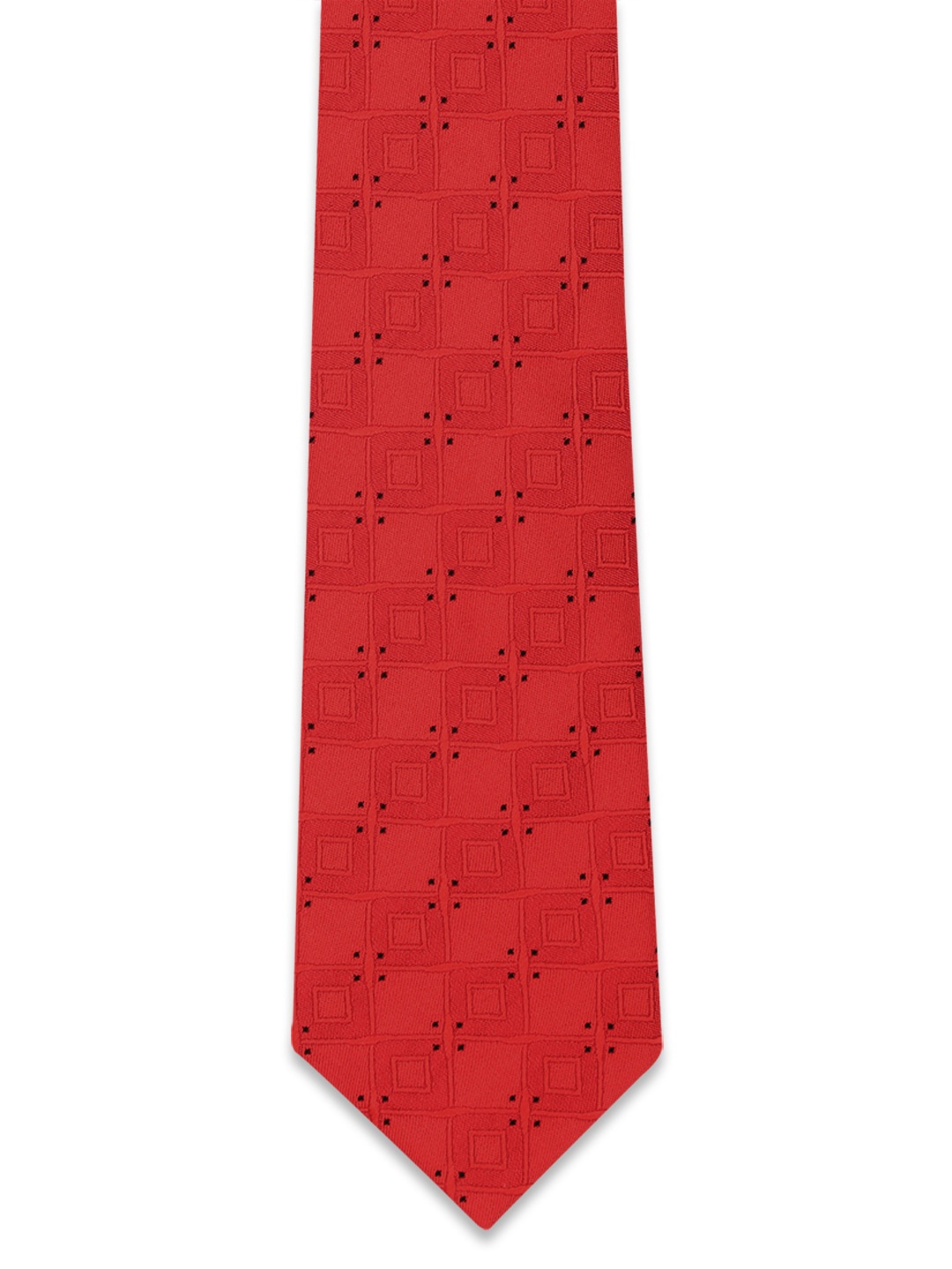 

Peter England Men Red & Black Printed Broad Tie