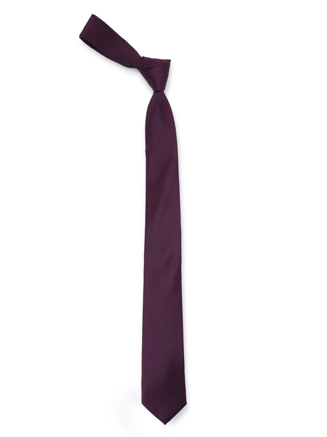 

Van Heusen Men Burgundy Solid Skinny Tie