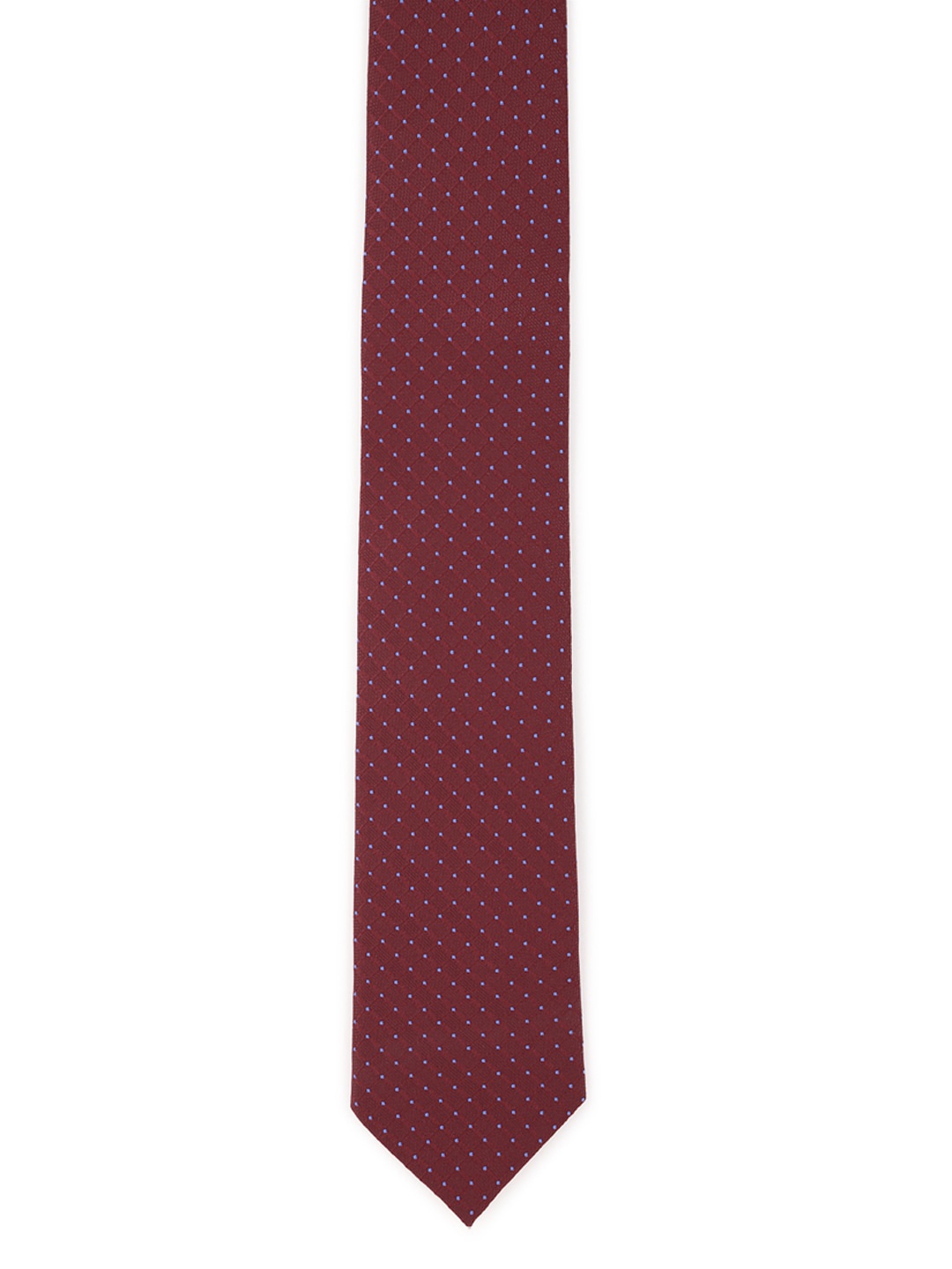 

Van Heusen Men Maroon & Blue Woven Design Broad Tie