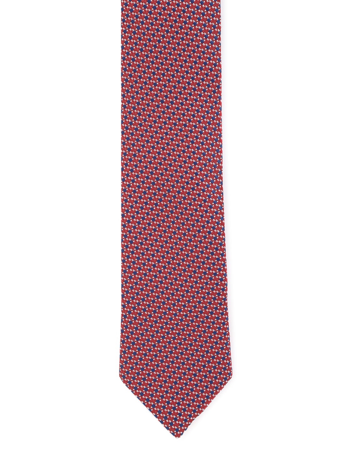 

Van Heusen Men Red & Blue Woven Design Broad Tie