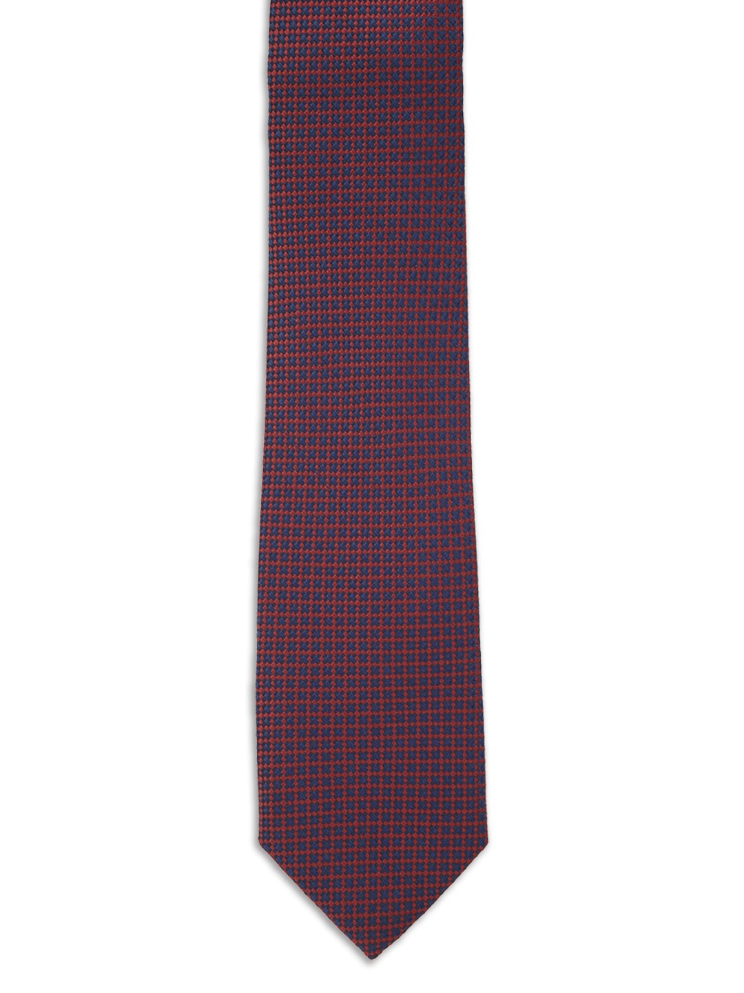 

Van Heusen Men Maroon Checked