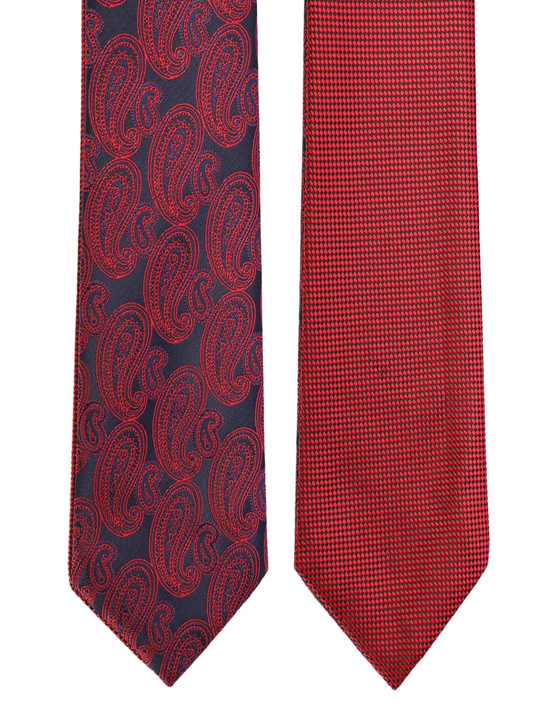 

Van Heusen Men Maroon & Blue Printed Broad Tie