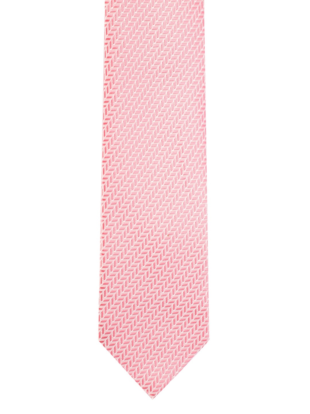 

Van Heusen Men Pink & White Printed Skinny Tie