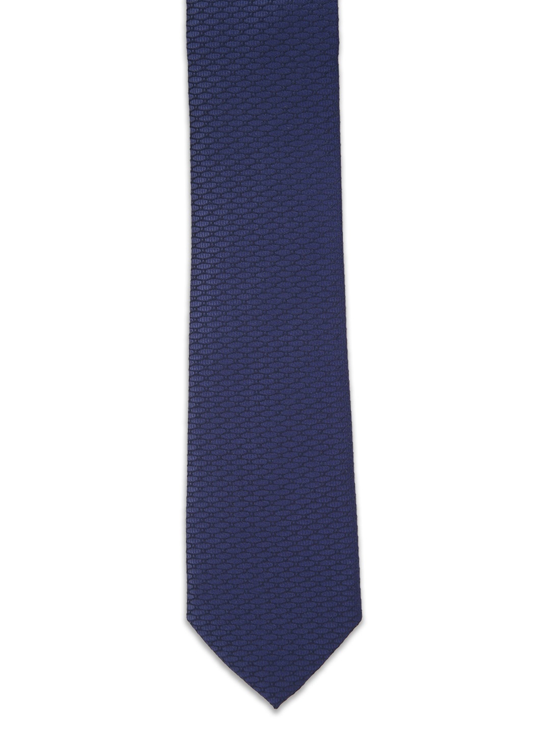 

Van Heusen Men Navy Blue Woven Design Broad Tie