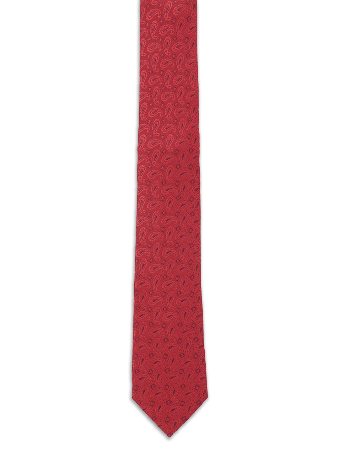 

Van Heusen Men Maroon Printed Broad Tie