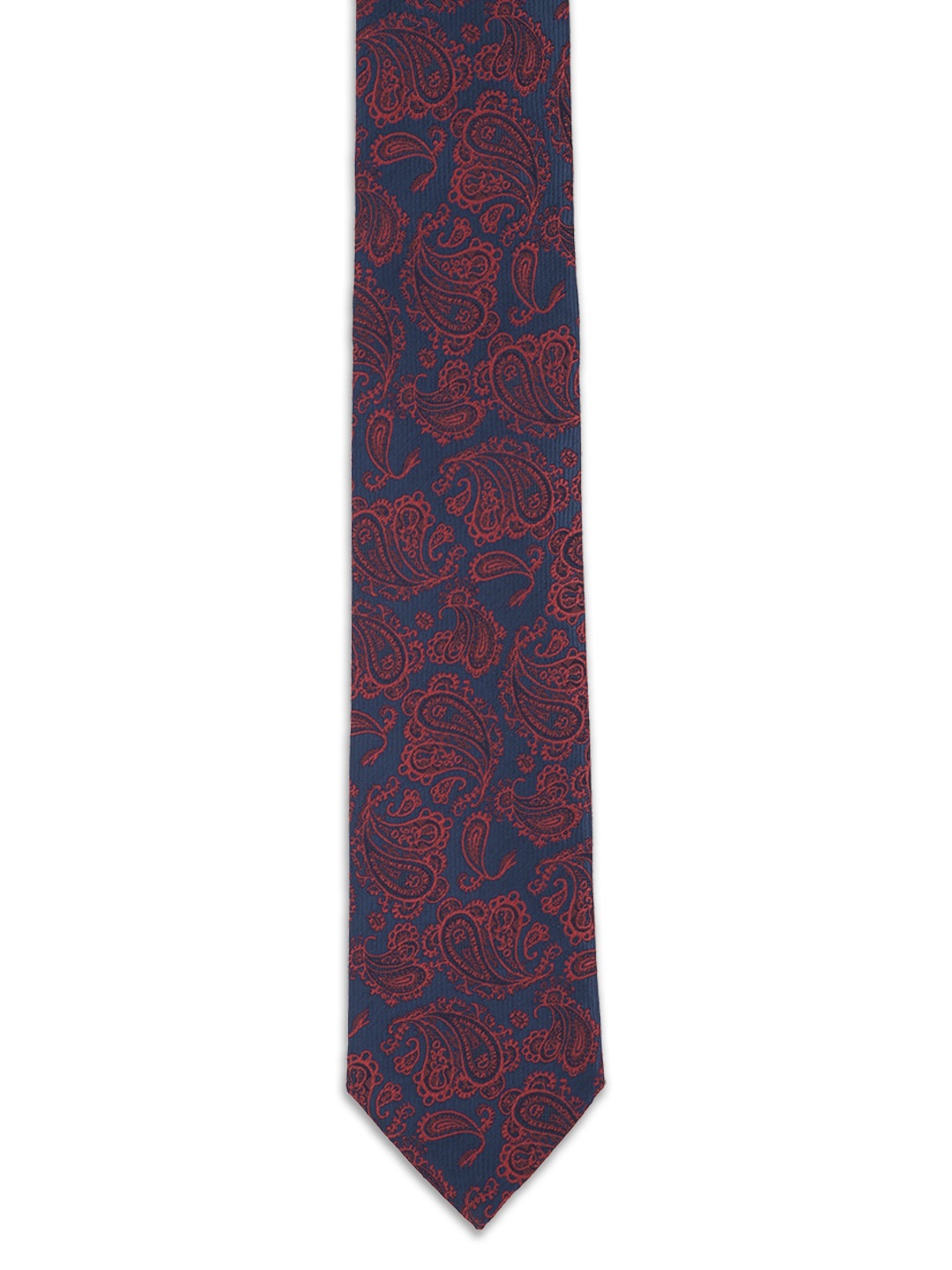 

Van Heusen Men Maroon & Blue Printed Broad Tie