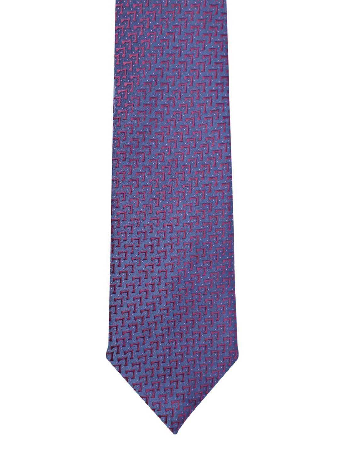 

Van Heusen Men Blue & Red Woven Design Skinny Tie