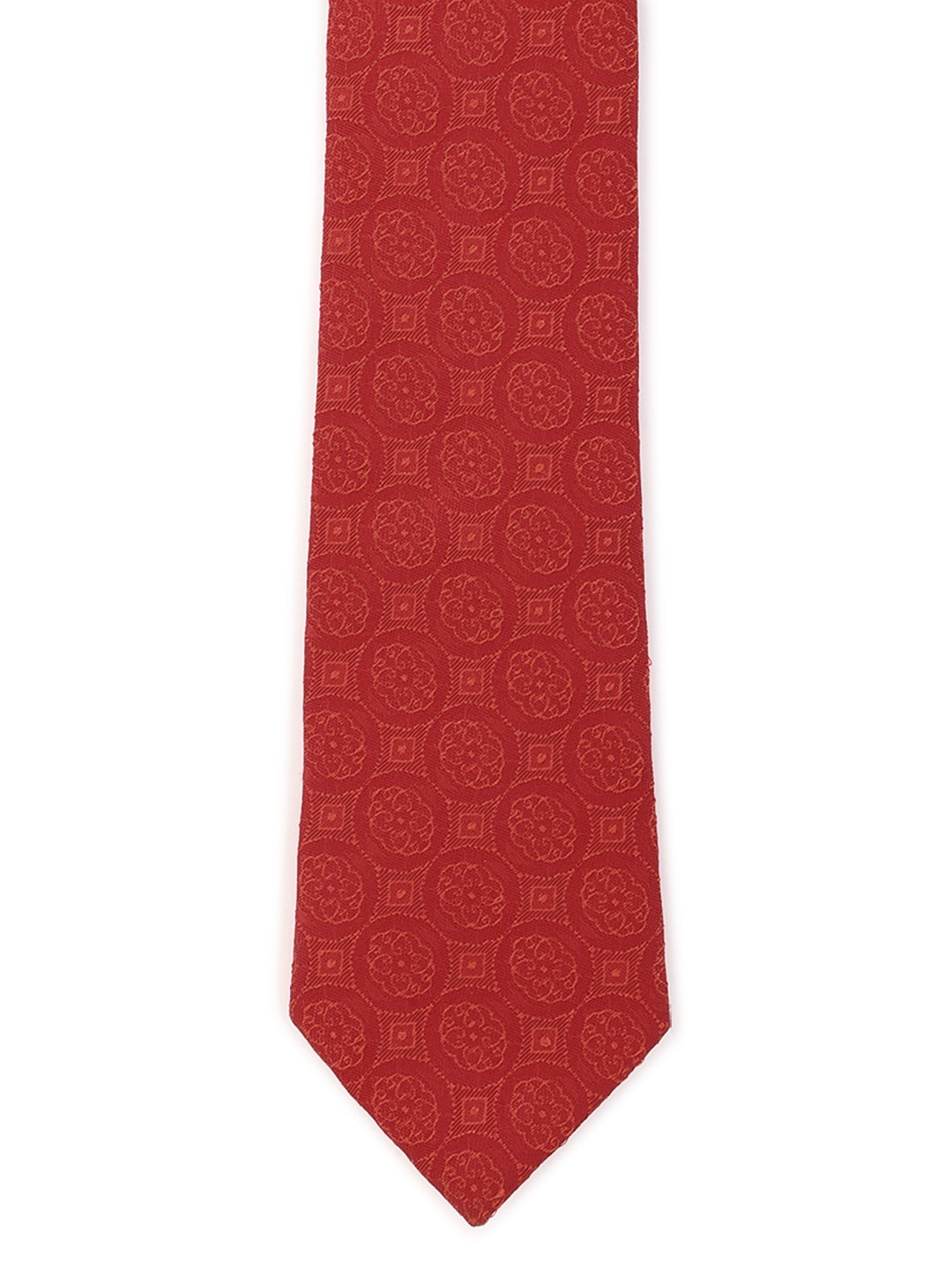 

Van Heusen Men Red Printed Broad Tie