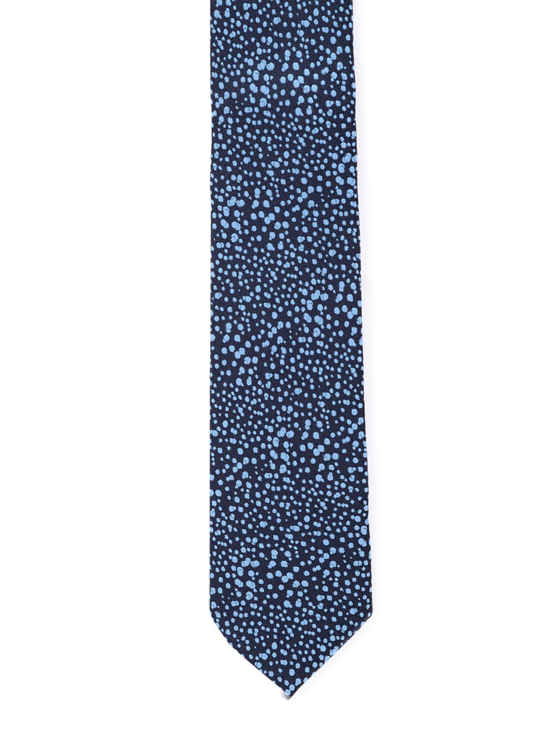

Van Heusen Men Blue Printed Broad Tie