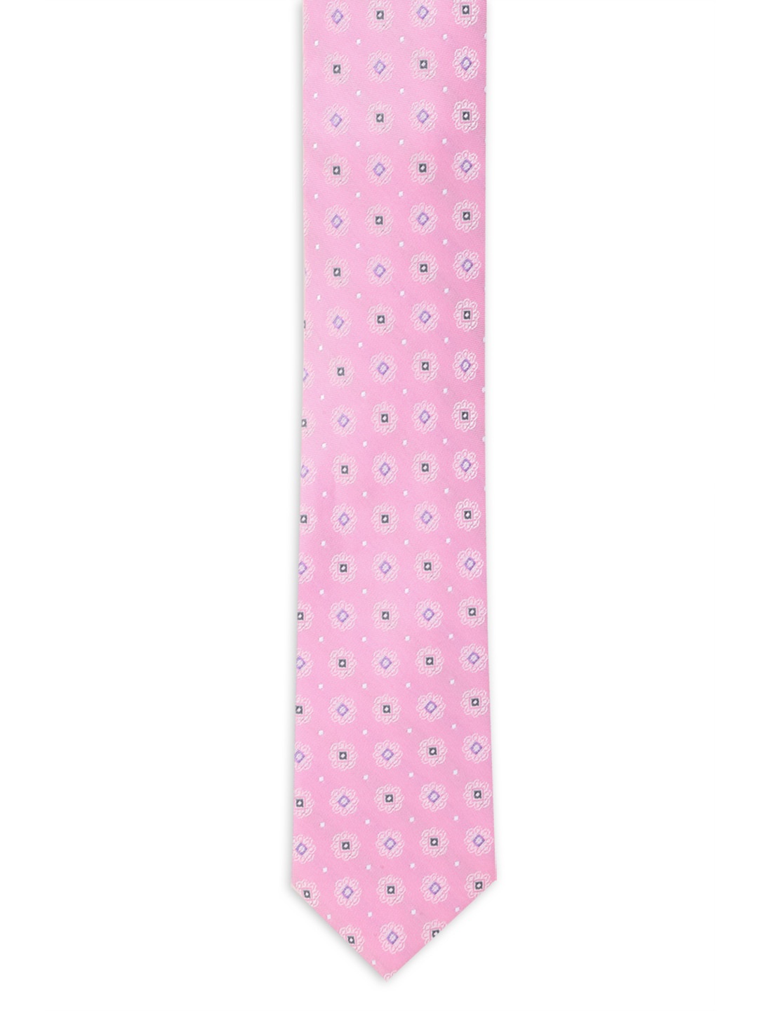 

Van Heusen Men Pink & White Printed Broad Tie