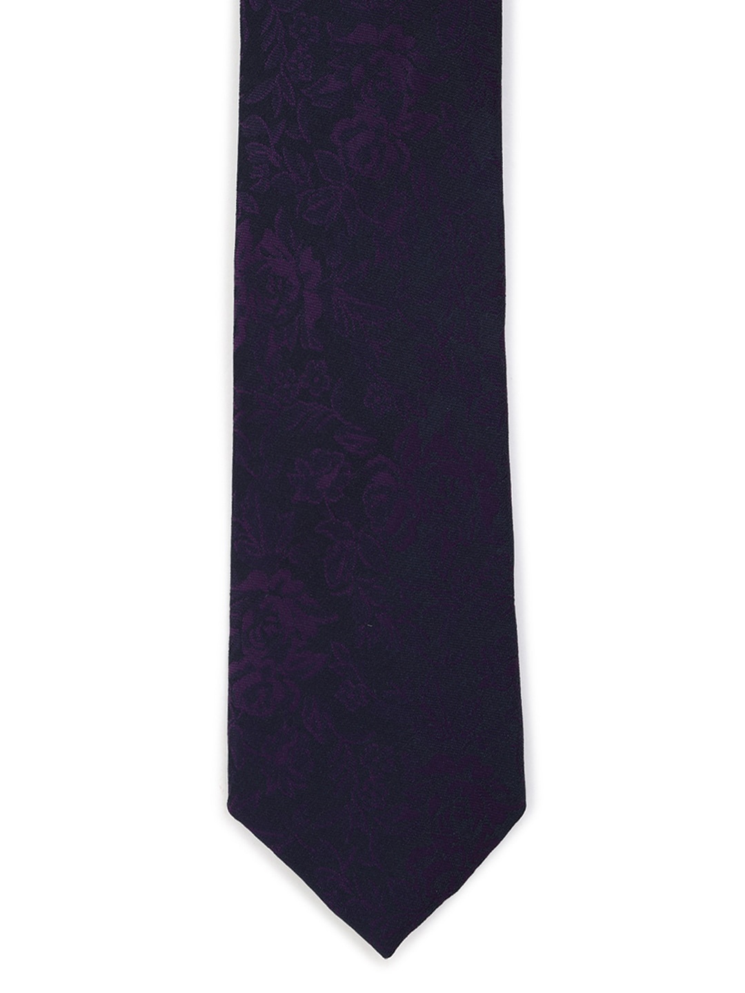 

Van Heusen Men Navy Blue Printed Skinny Tie