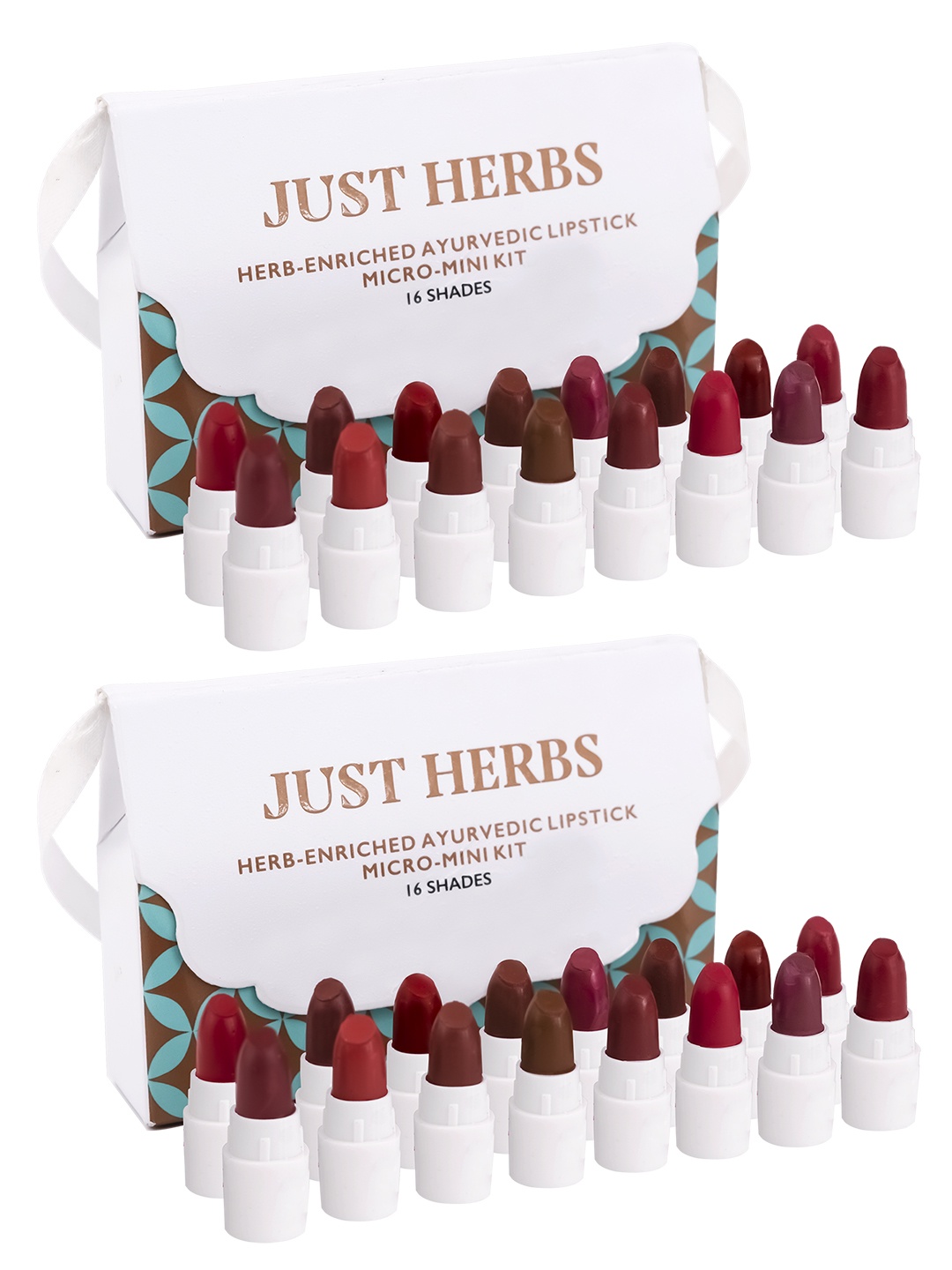 

Just Herbs Set of 32 Ayurvedic Micro Mini Creamy Matte Lipstick, Multi