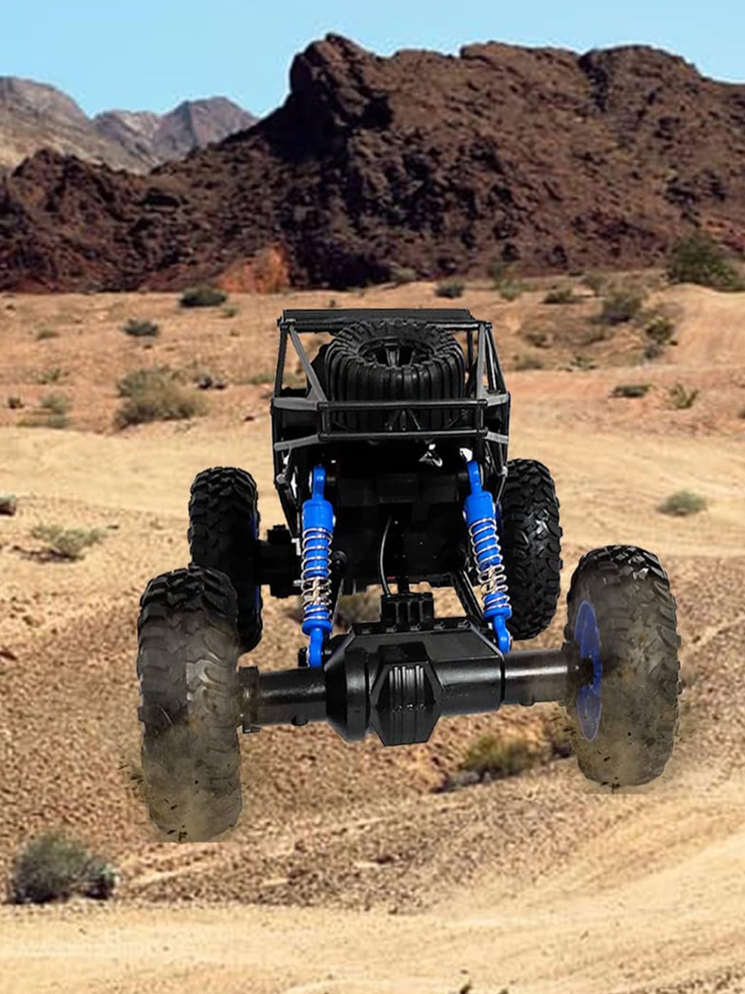

Wembley Toys Kids Blue & Black Rock Crawler RC Monster Truck