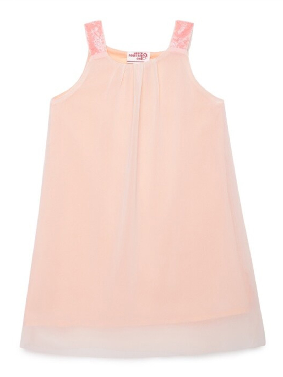 

UNDER FOURTEEN ONLY Peach-Coloured A-Line Dress