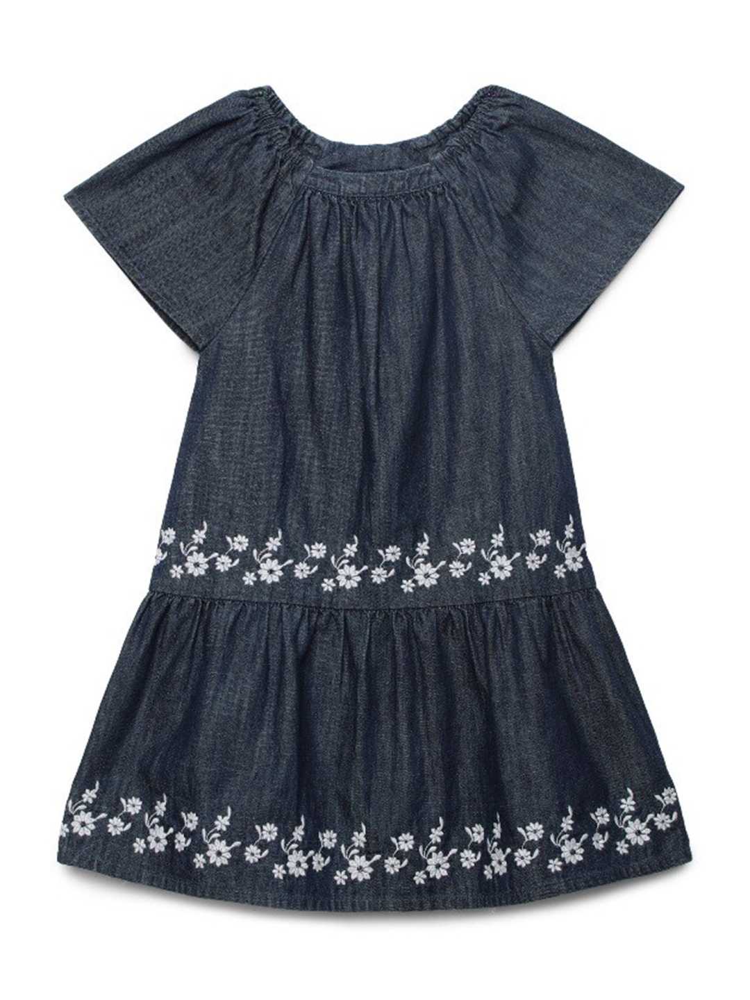 

UNDER FOURTEEN ONLY Blue & White Cotton Dress