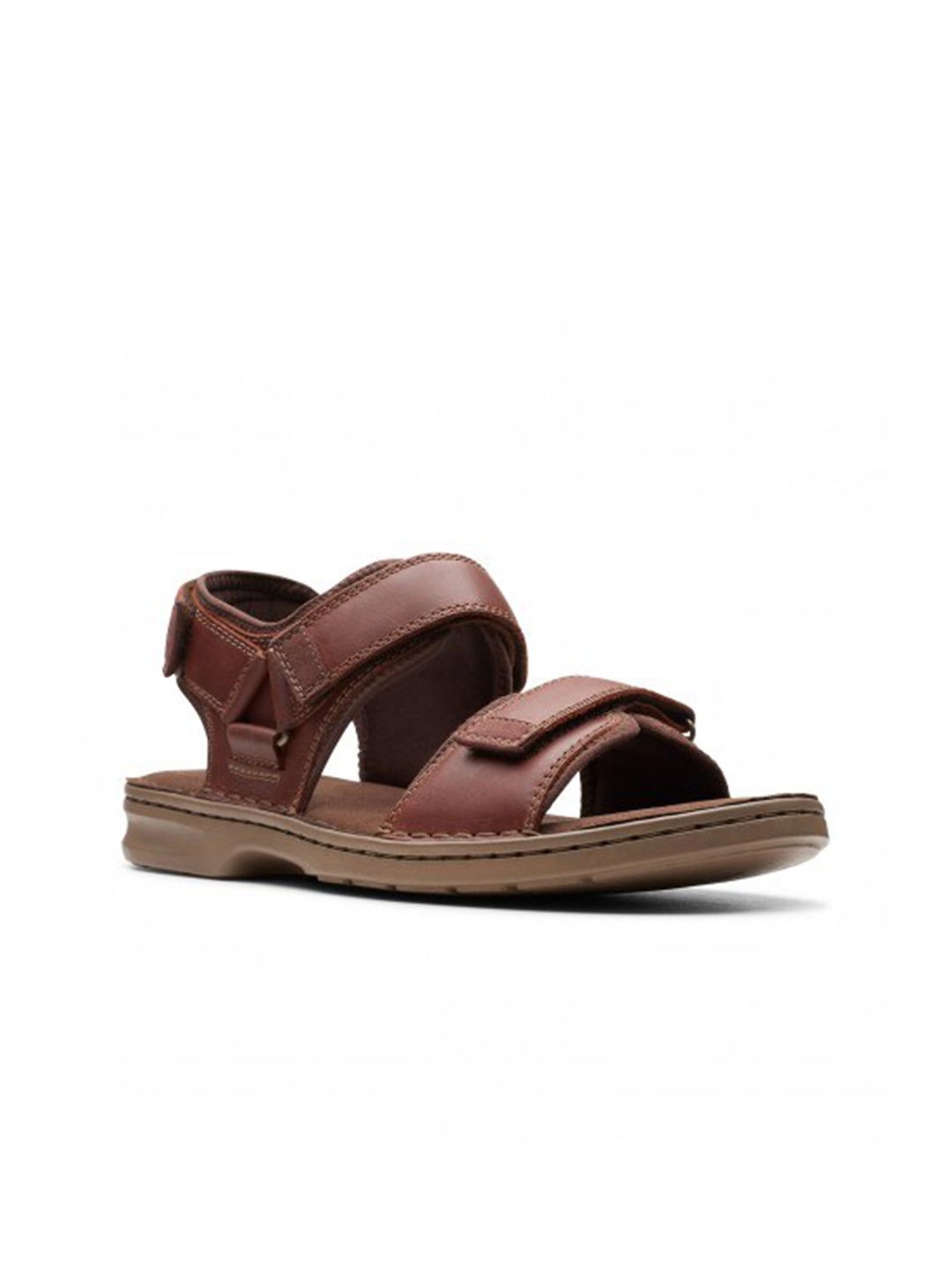 

Clarks Men Brown Leather Sports Sandals