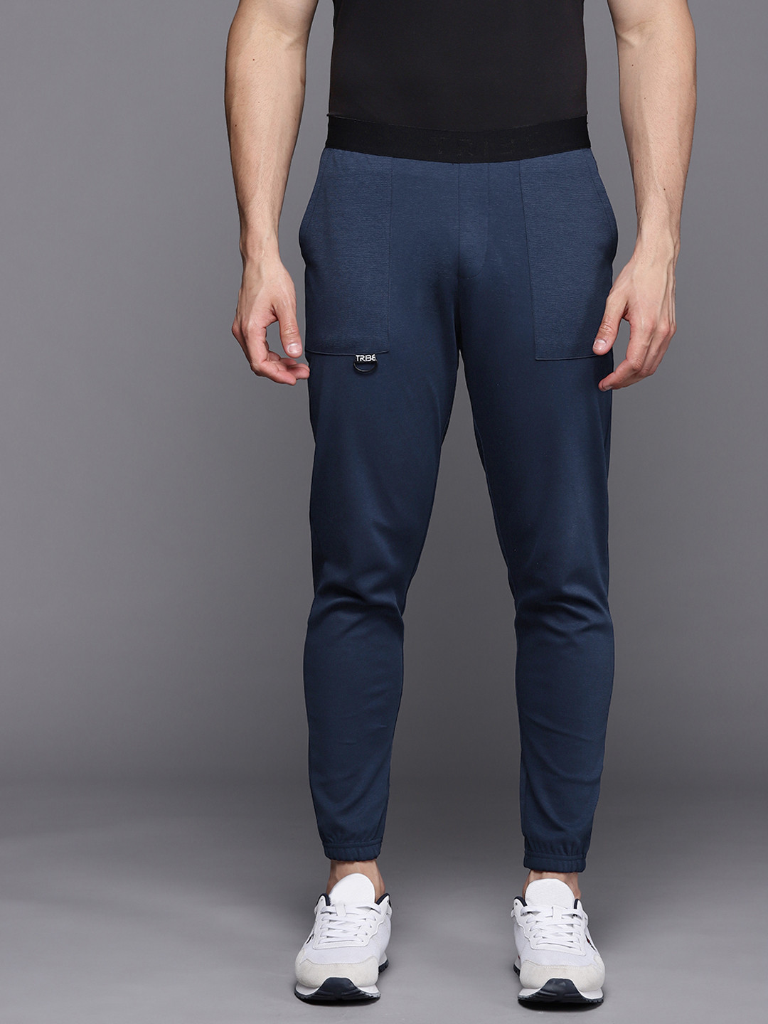 

Allen Solly Tribe Men Navy Blue Solid Joggers
