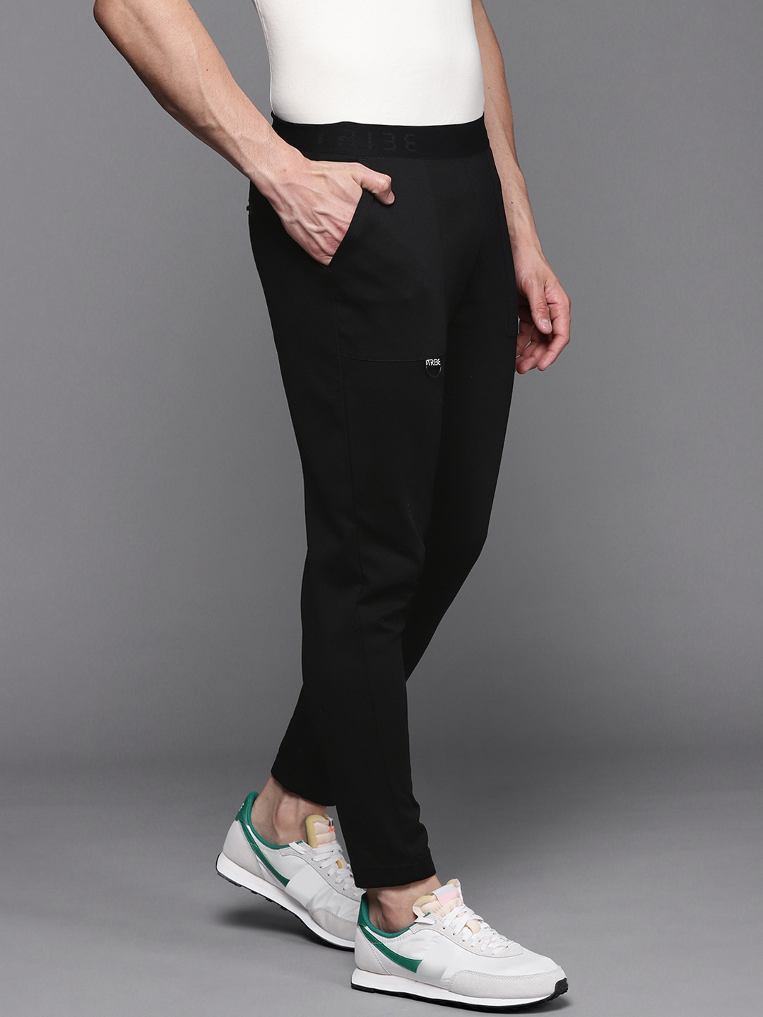 

Allen Solly Tribe Men Black Solid Joggers