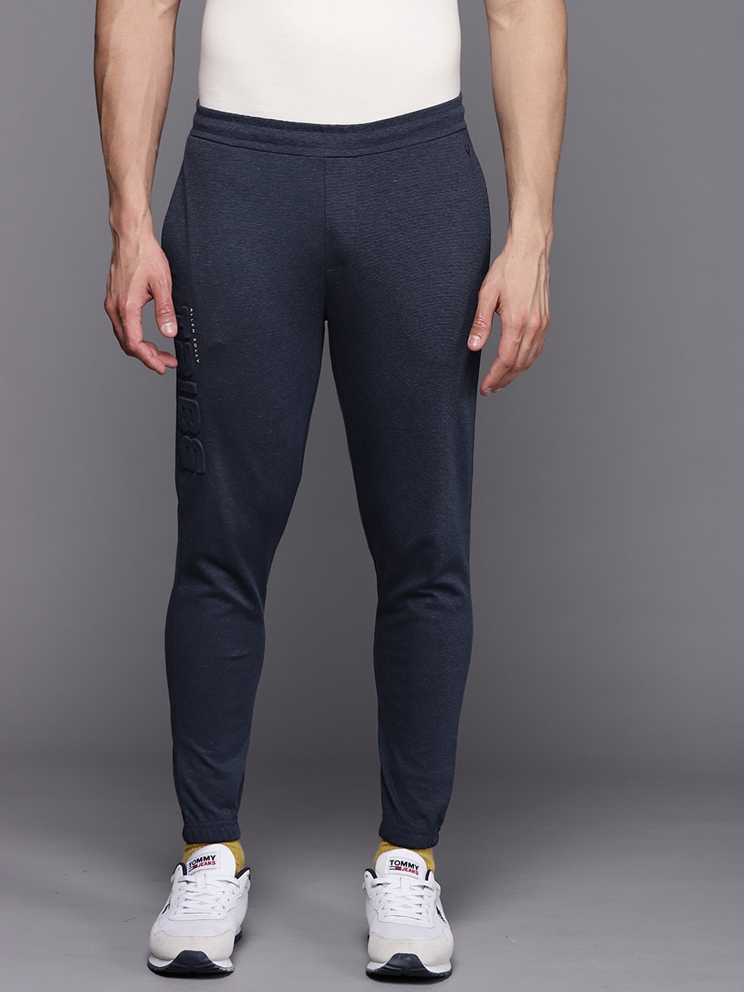 

Allen Solly Tribe Men Navy Blue Embossed Joggers