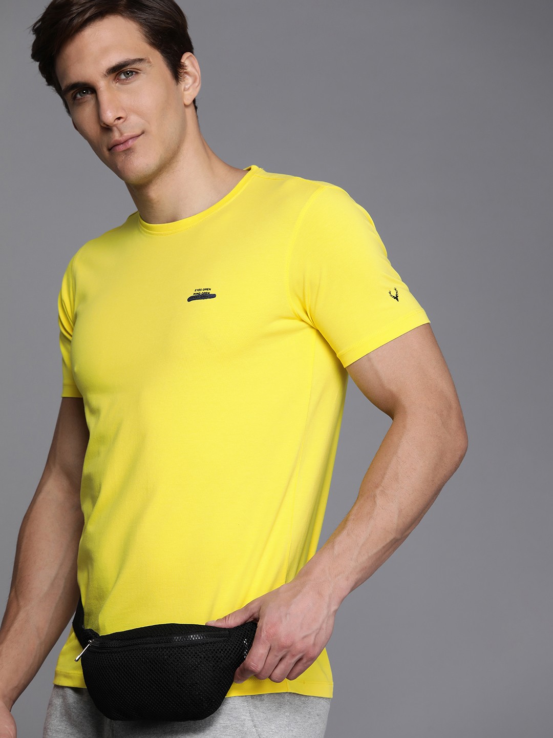 

Allen Solly Tribe Men Yellow Print Detail T-shirt