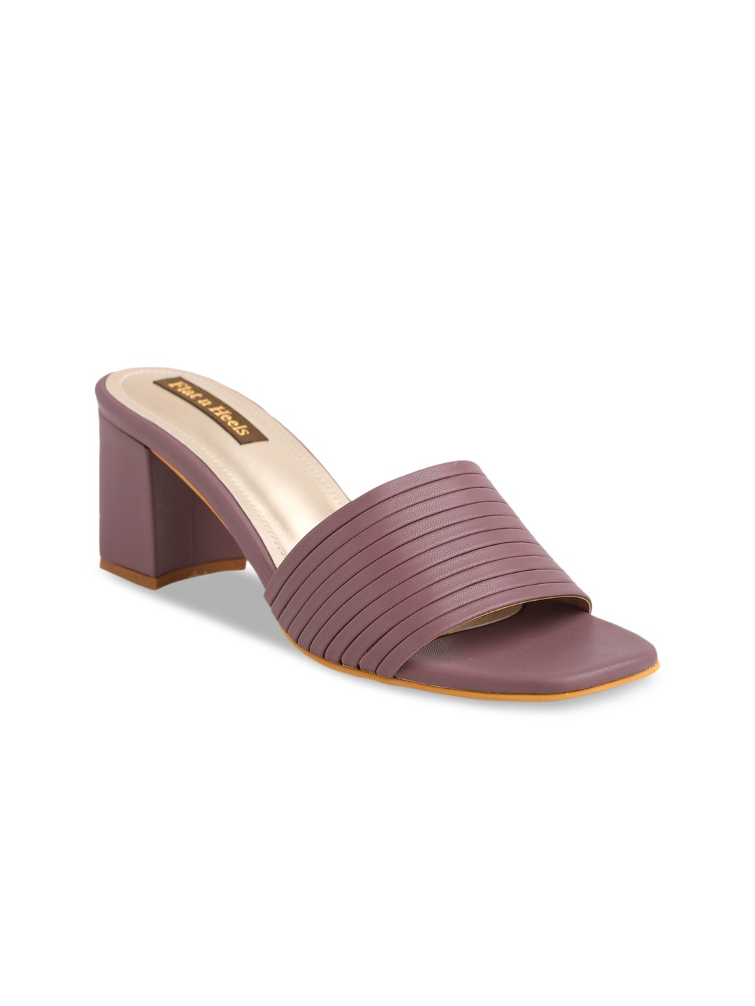

Flat n Heels Purple Block Sandals