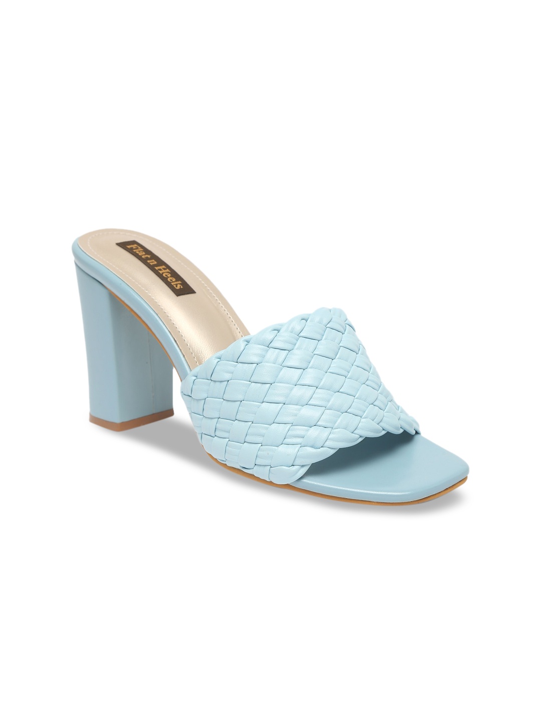 

Flat n Heels Blue Block Sandals