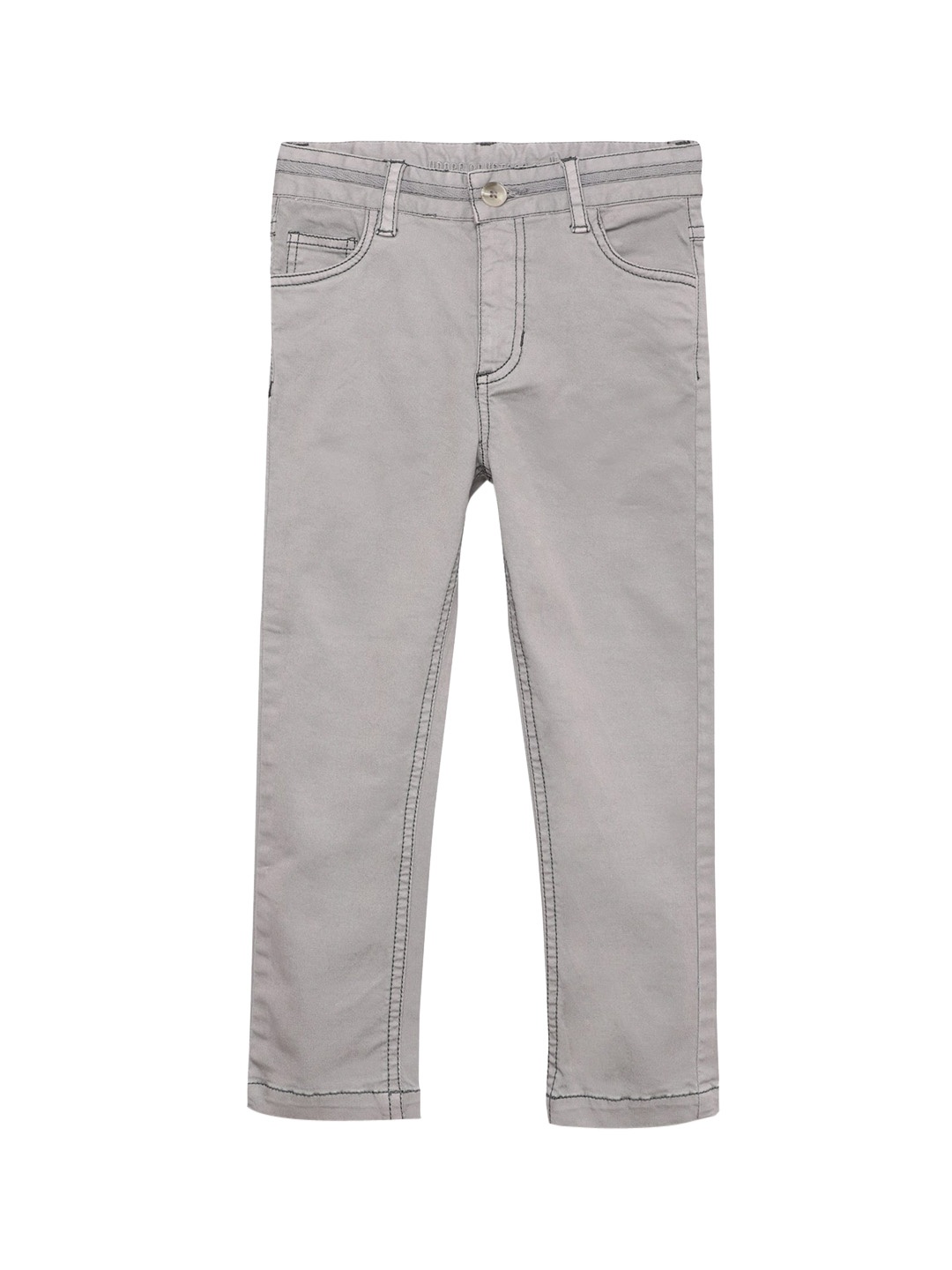 

UNDER FOURTEEN ONLY Boys Grey Slim Fit Trousers