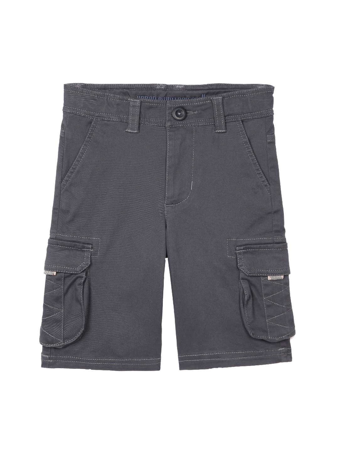 

UNDER FOURTEEN ONLY Boys Grey Slim Fit Cargo Shorts