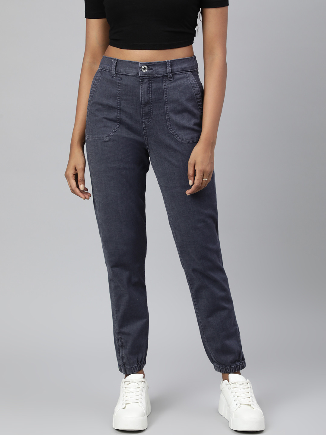 

Marks & Spencer Women Blue Stretchable Joggers