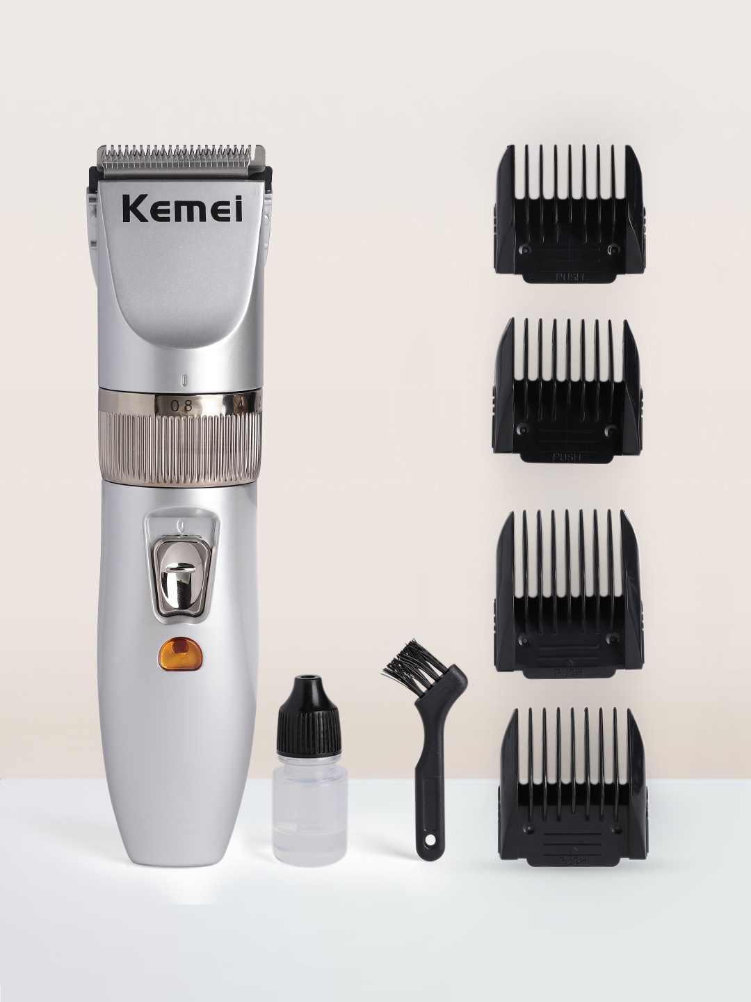 

KEMEI Professional High Quality Advanced Shaving Trimmer - KM-27C, Silver