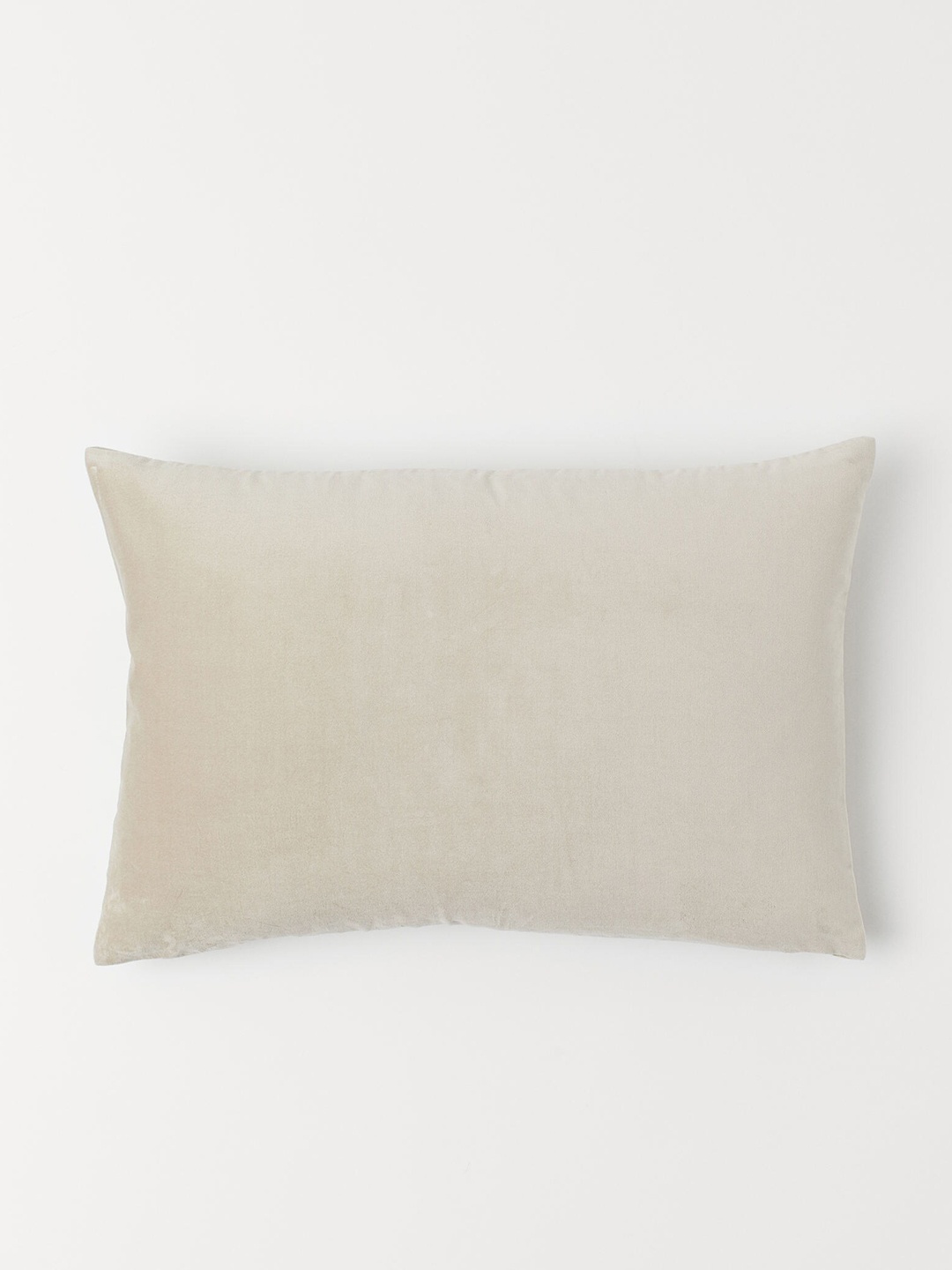 

H&M Beige Cotton Velvet Cushion Cover