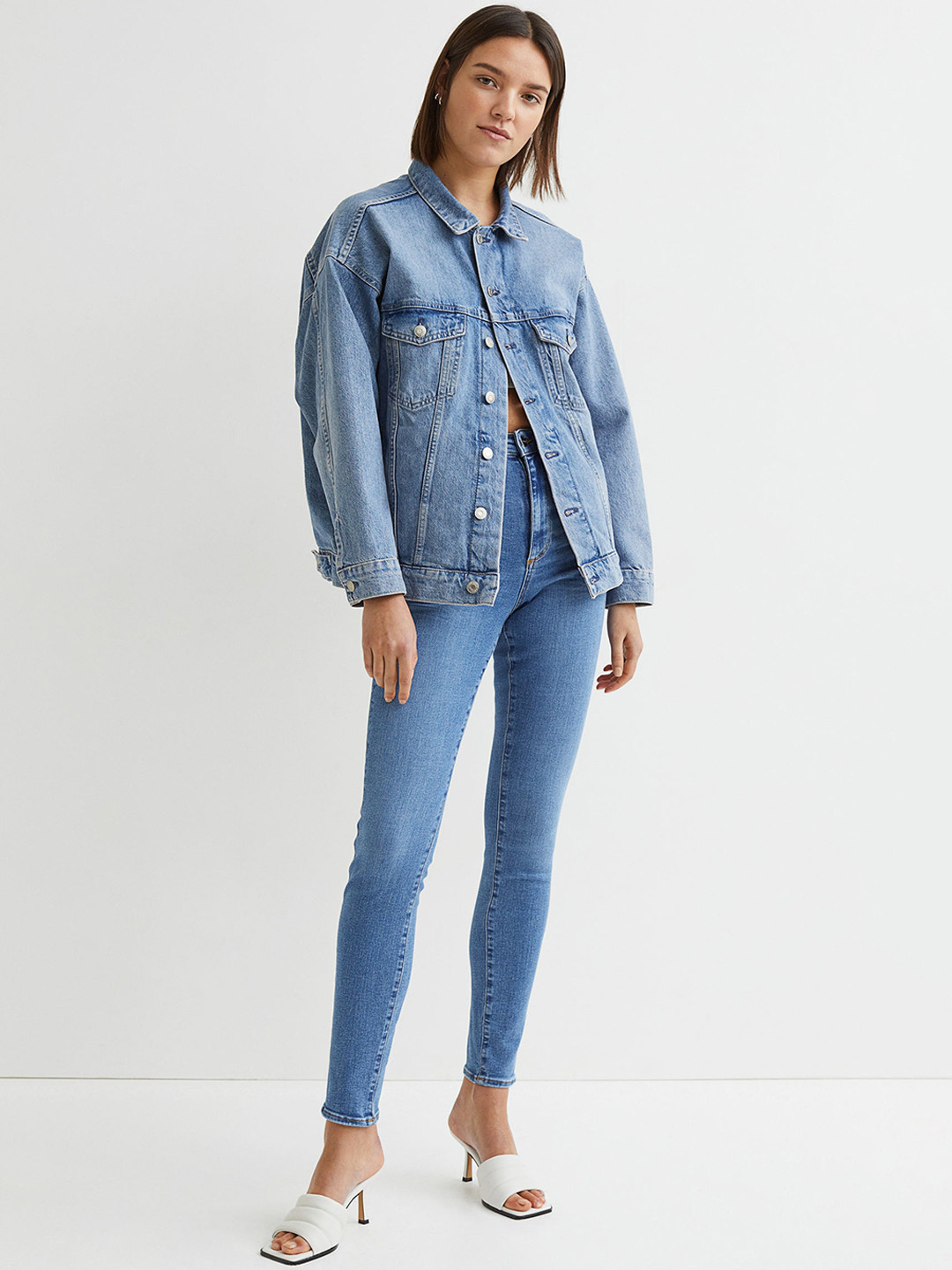 

H&M Woman Blue Shaping High Jeans