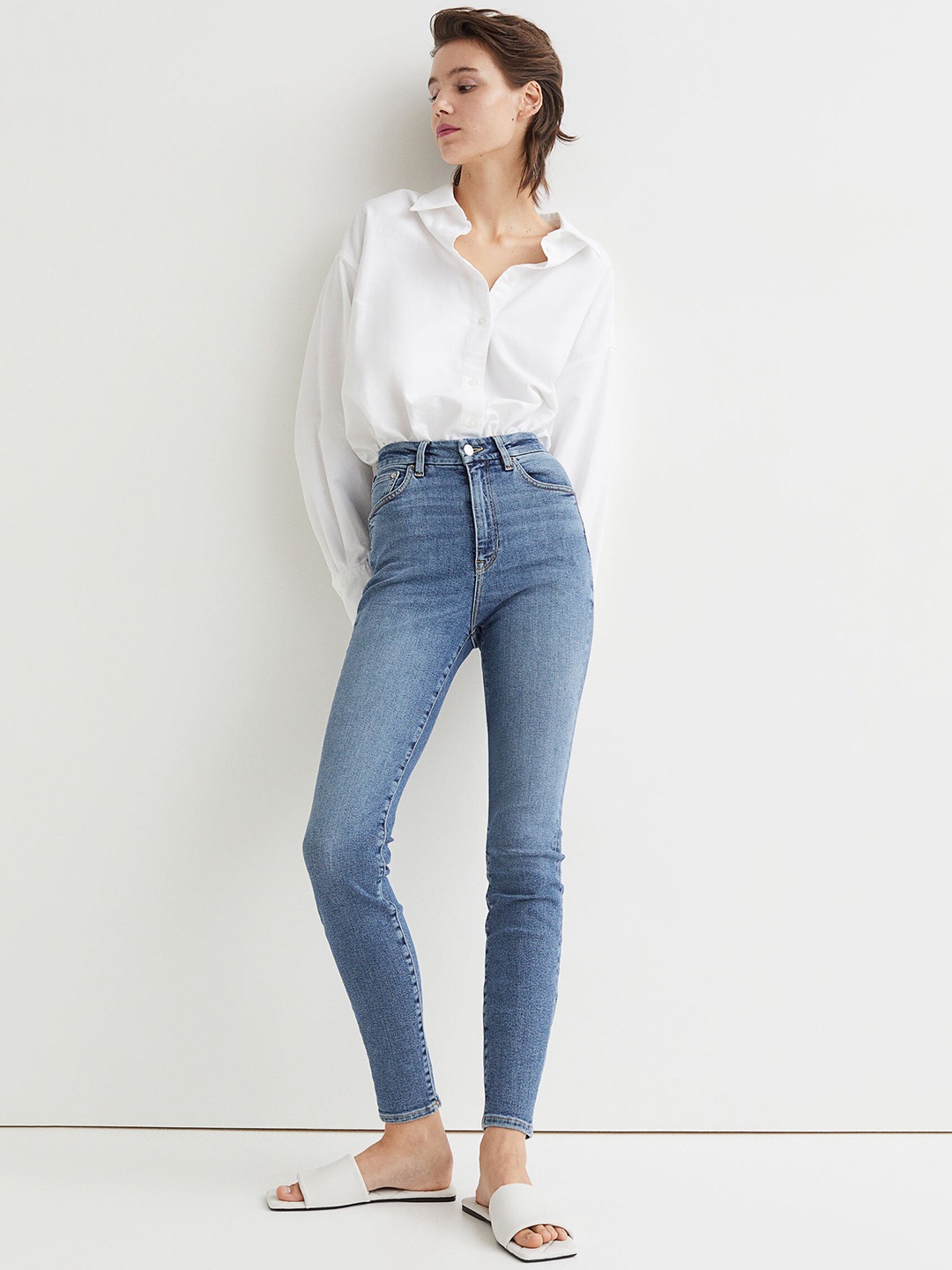 

H&M Women Blue Embrace High Ankle Jeans