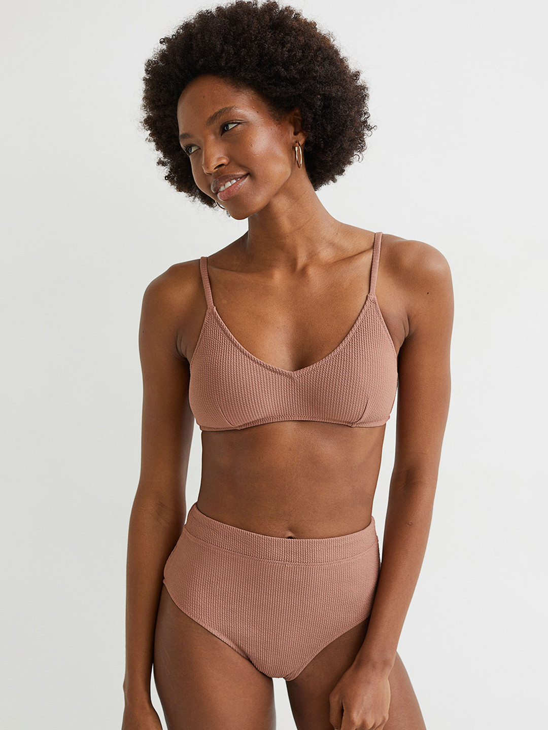 

H&M Women Pink Brazilian Bikini Bottoms