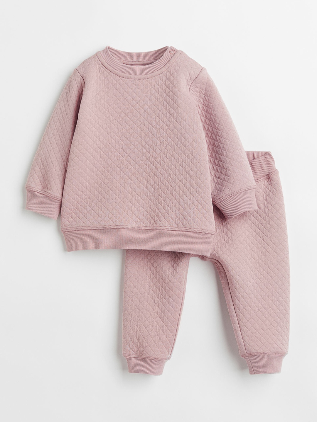 

H&M Boys Pink 2-Piece Quilted Set