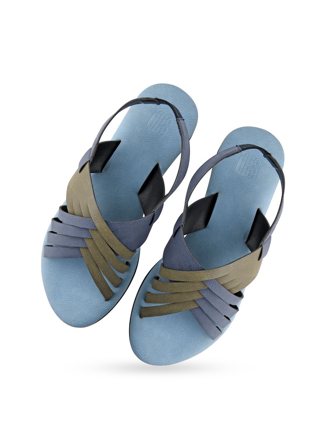 

SKO Women Blue Open Toe Flats