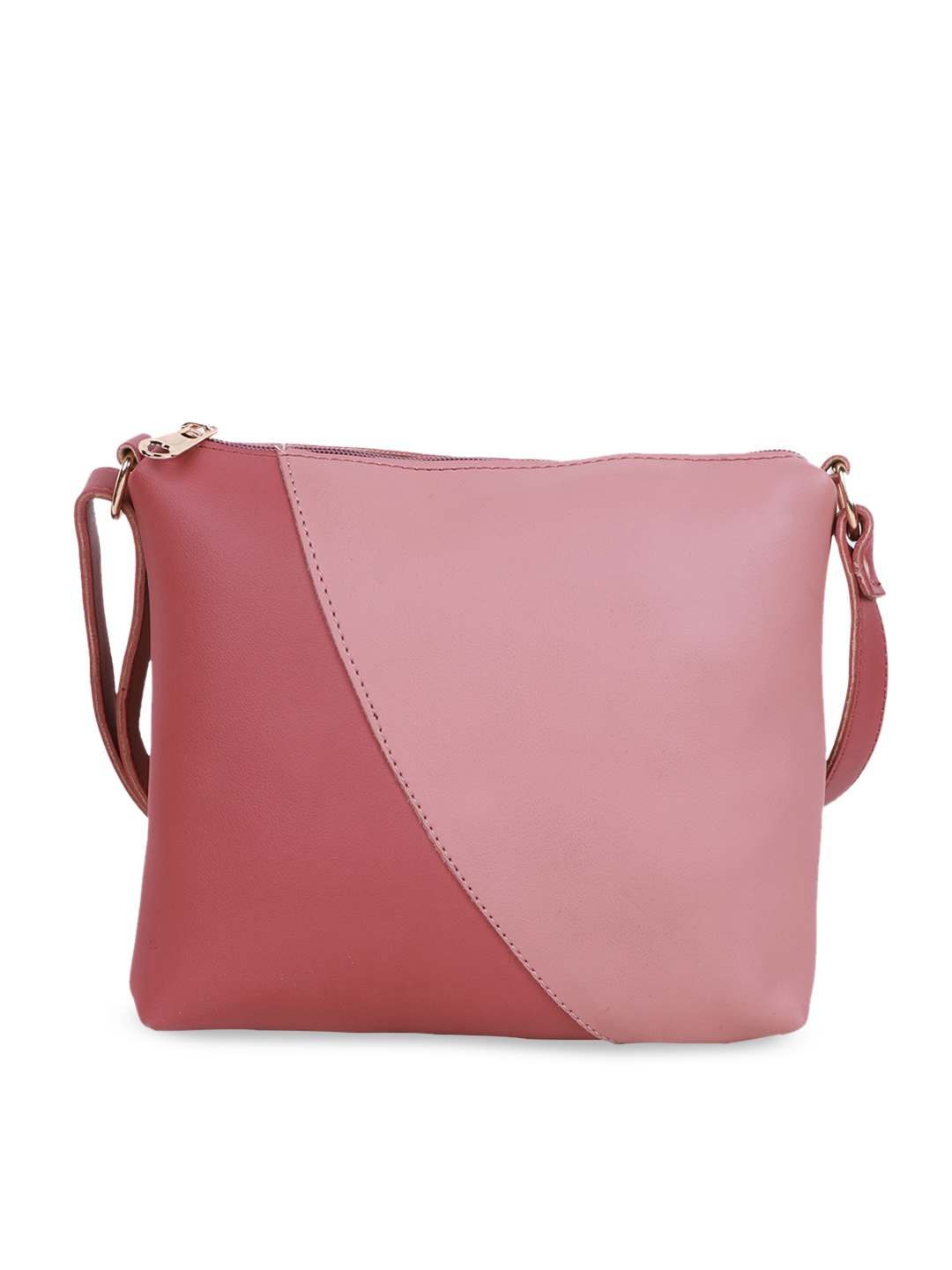 

Butterflies Women Rust & Pink Colourblocked PU Sling Bag