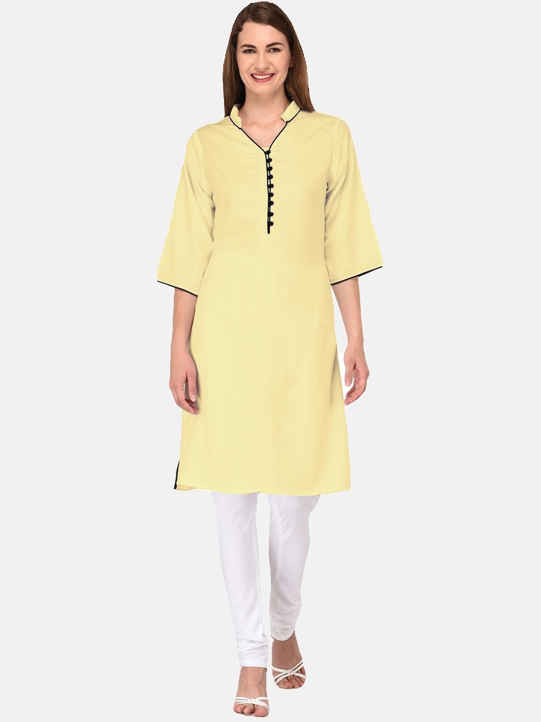 

KALINI Women Gold-Toned Kurta