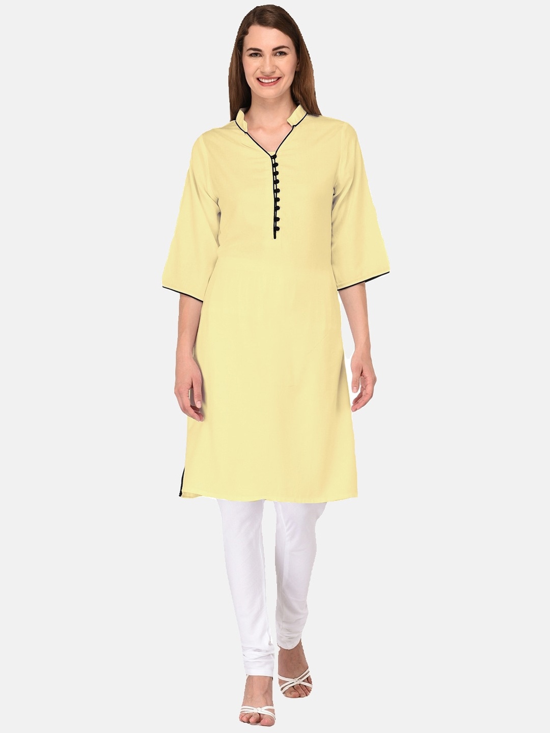 

KALINI Women Gold-Toned Kurta