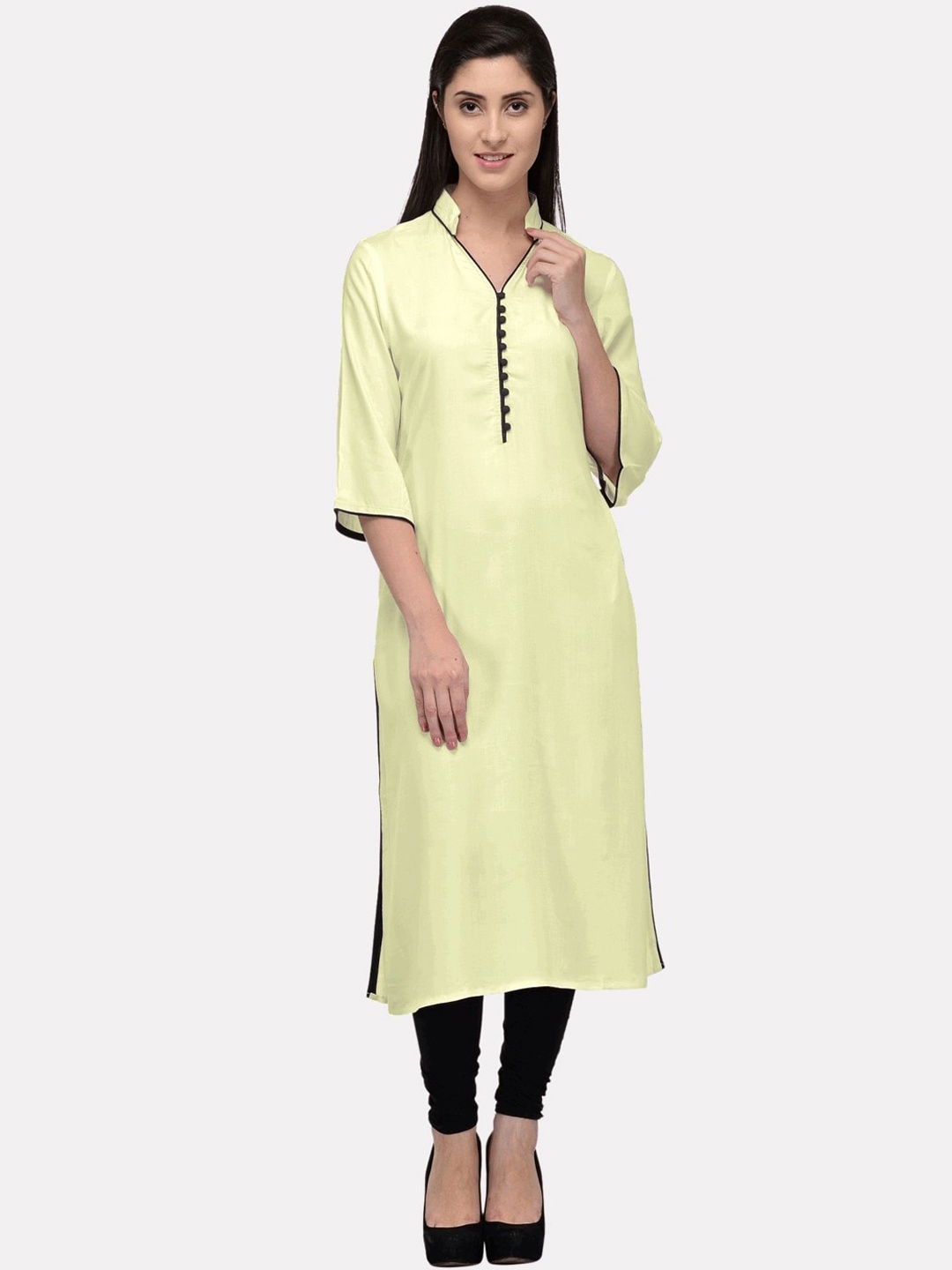 

KALINI Women Cream-Coloured Kurta