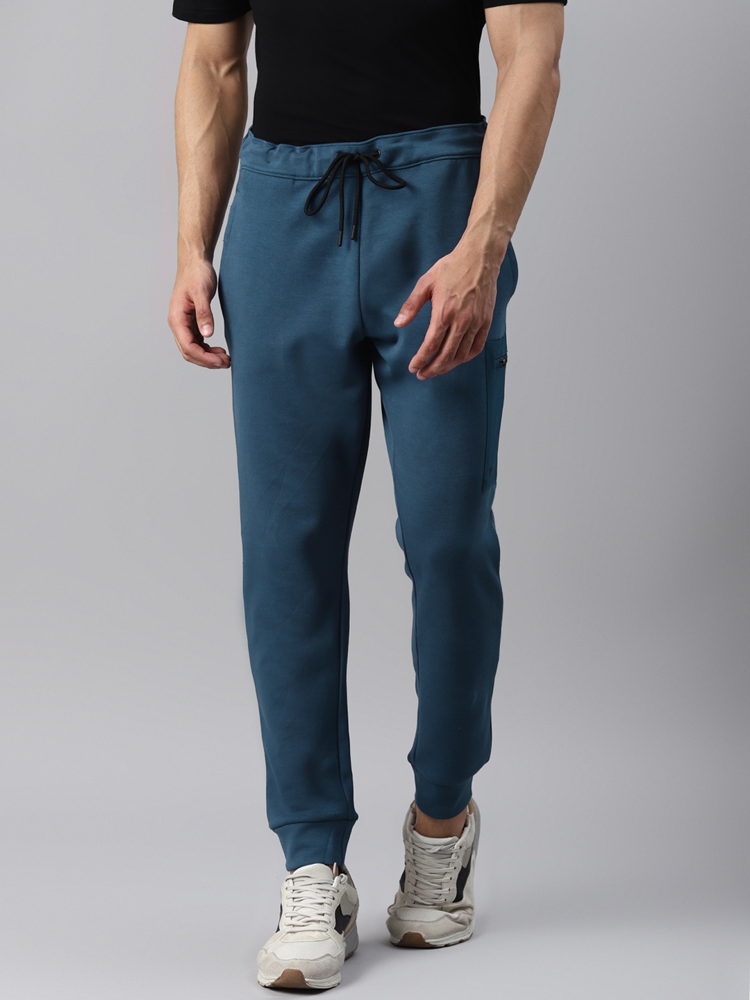 

Marks & Spencer Men Teal Blue Solid Joggers