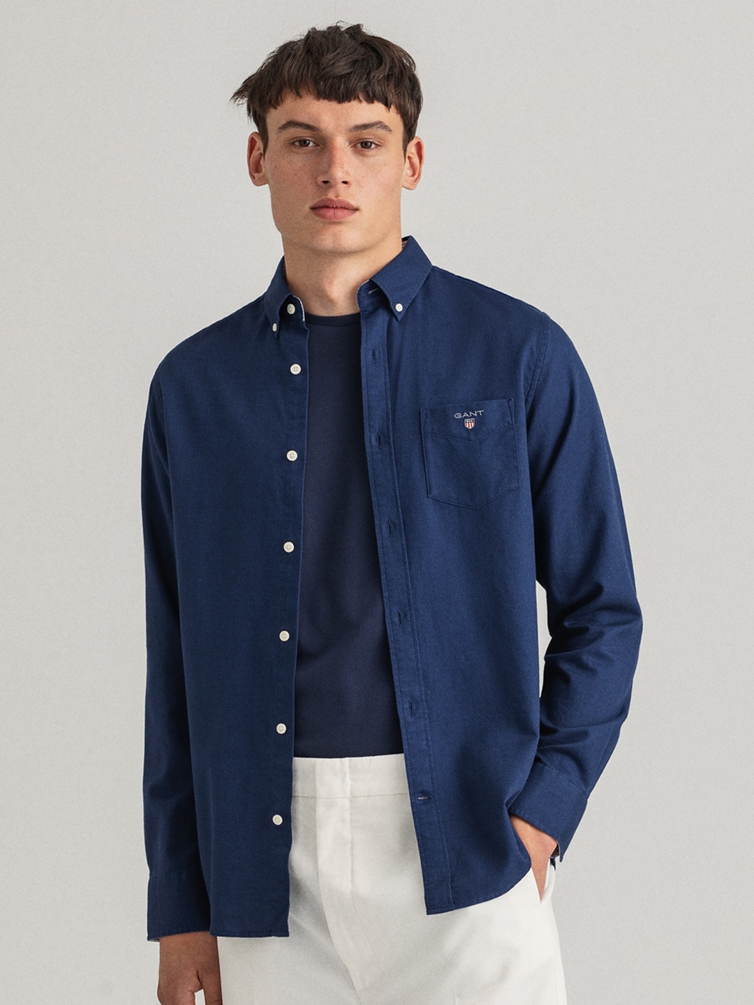 

GANT Men Blue Casual Shirt