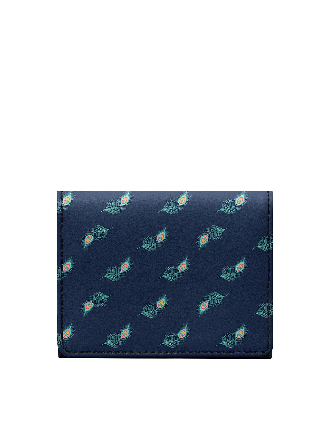 

DailyObjects Unisex Navy Blue & Green Floral Printed Two Fold Wallet